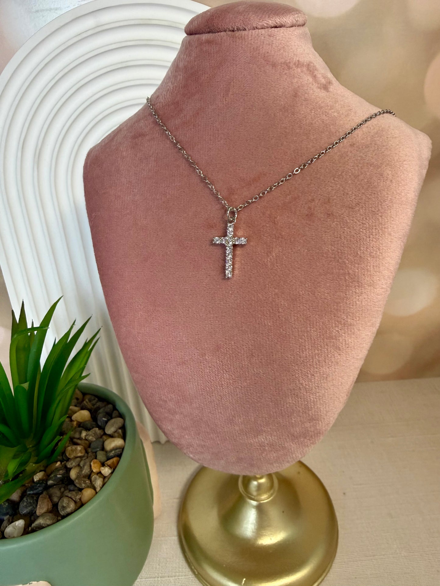 Silver Cross Necklace