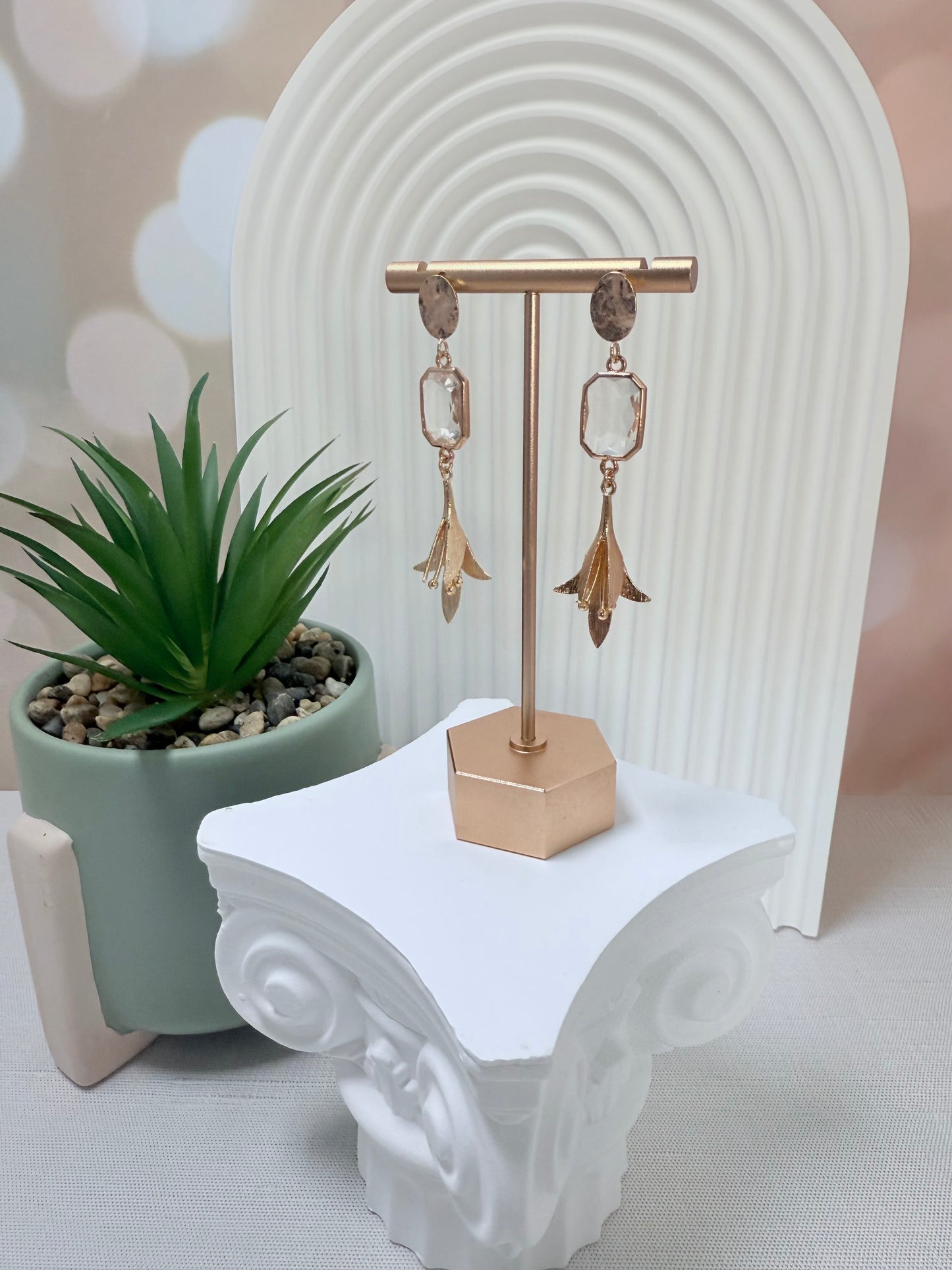 Clear Stone and Flower