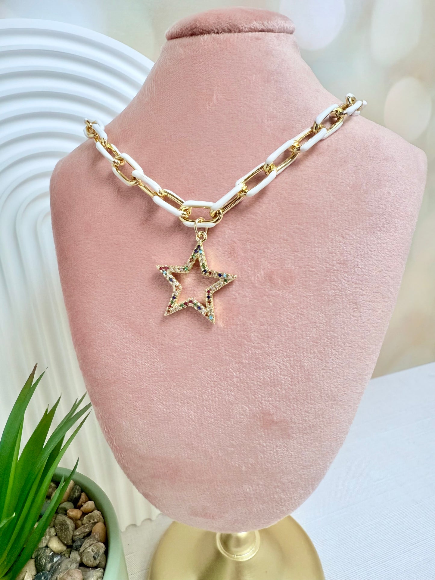 White Enamel Star
