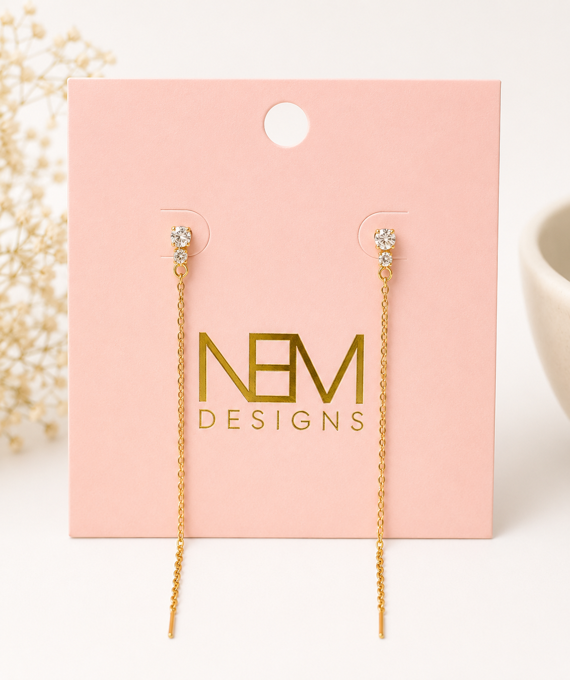 Dainty Chain Drop Earring
