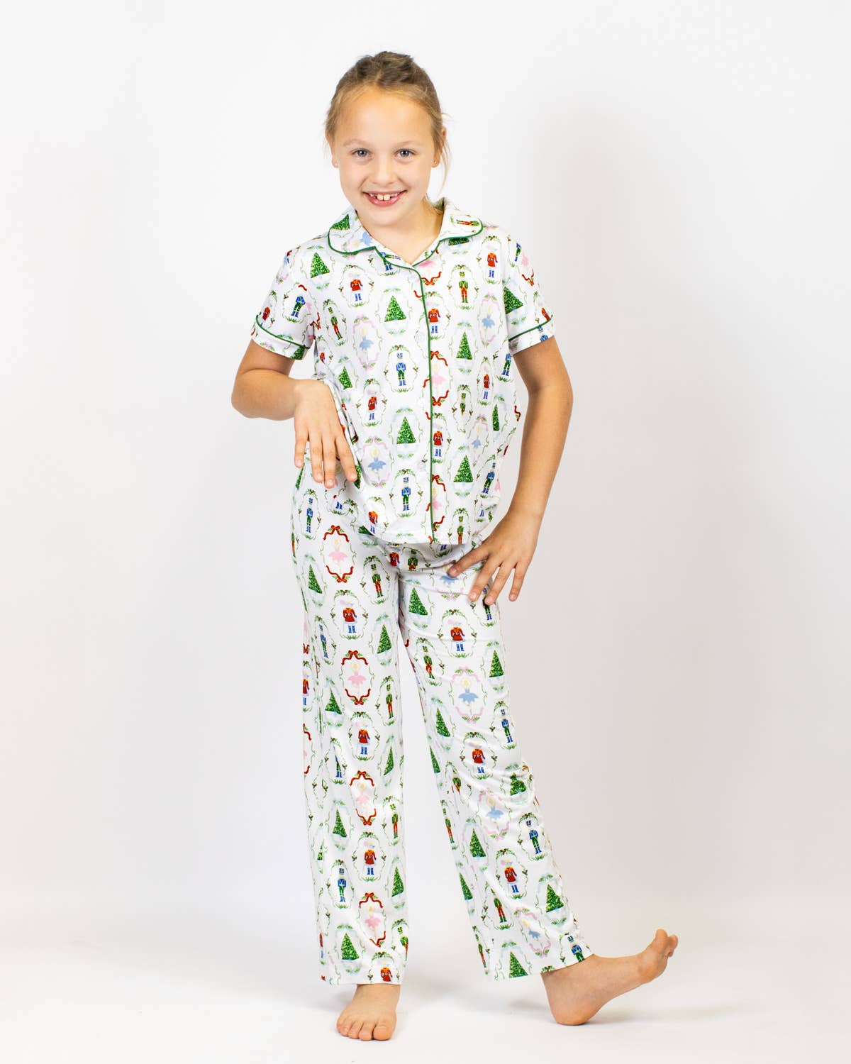 Girl's Nutcracker Waltz Sleep Pants Set White/Multi Set of 3 -Asst.
