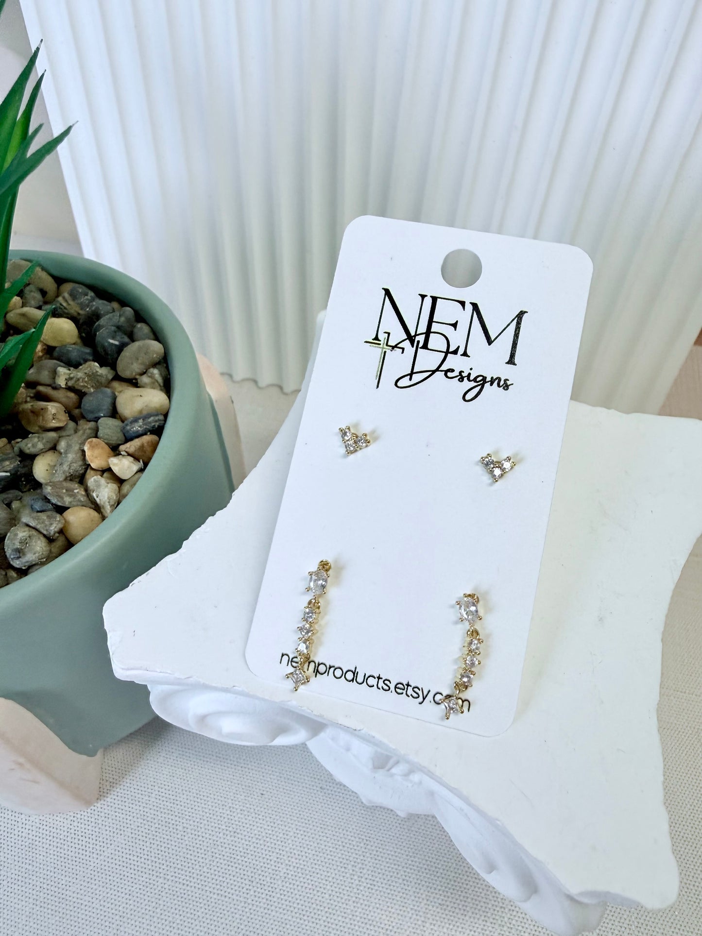 Heart Earring Set