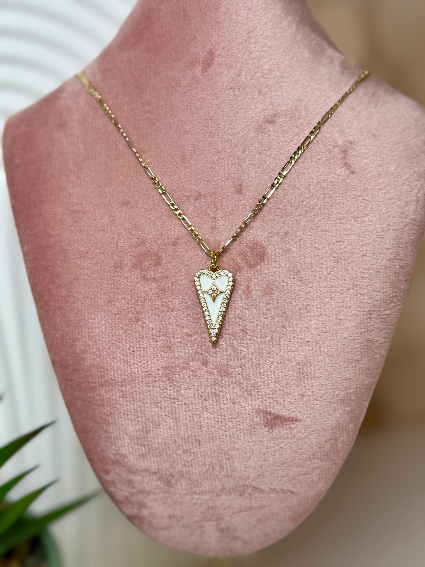 White Enamel Heart