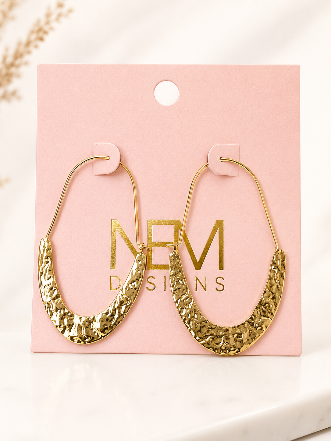 Elongated Hoop Earring