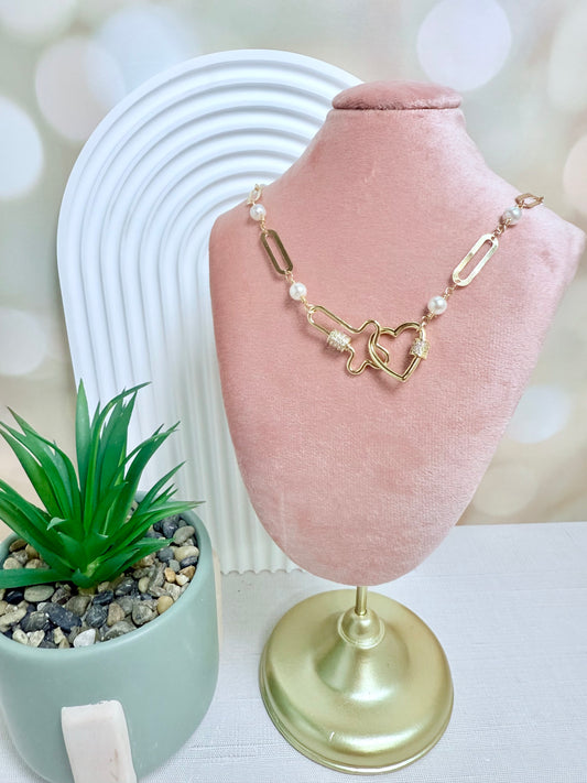Heart and Cross Carabiner