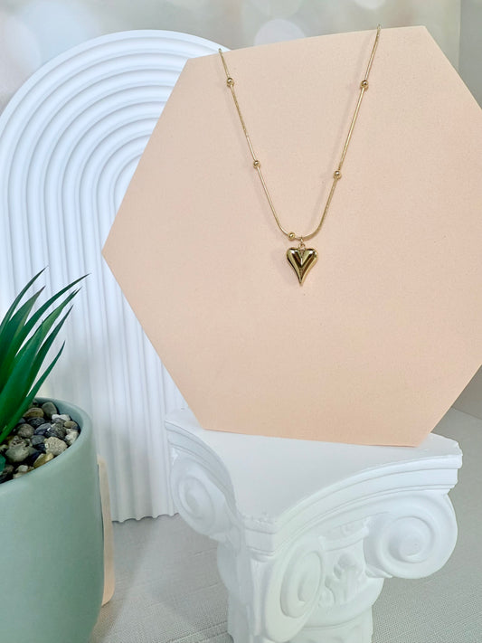Gold Bubble Heart