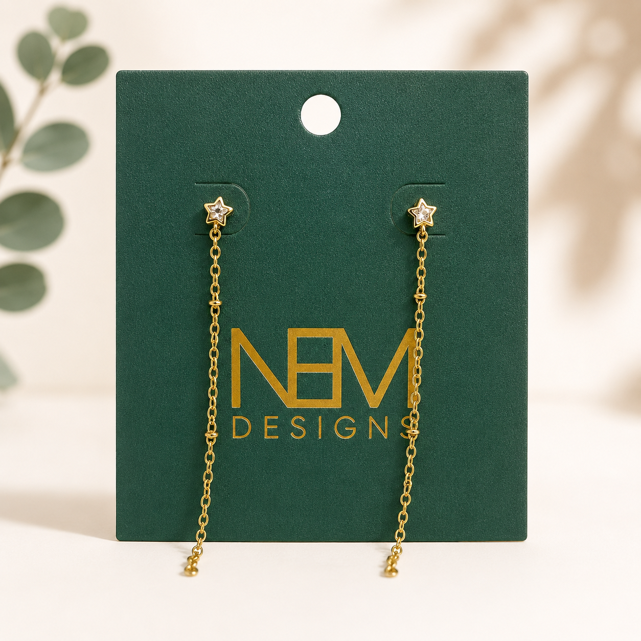 Star Satellite Drop Earring