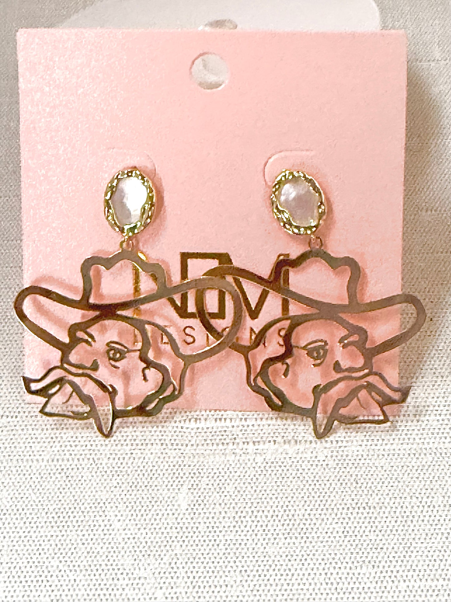 Gold and Pearl Rebel Earring