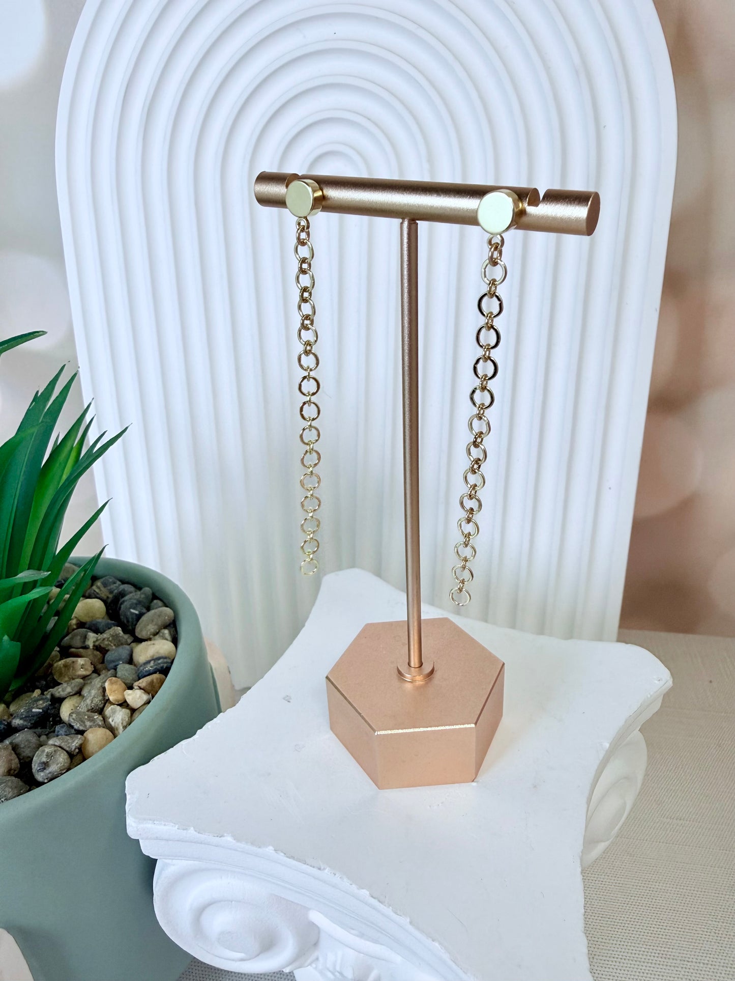 Circle Chain Earring Drop