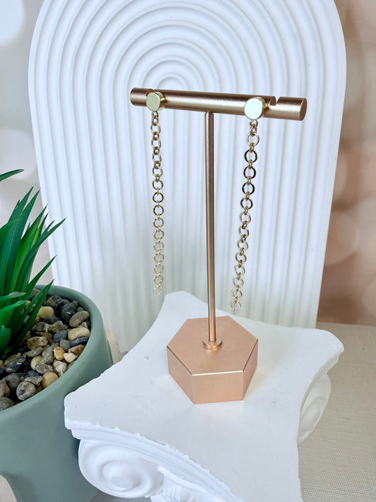 Circle Chain Earring Drop