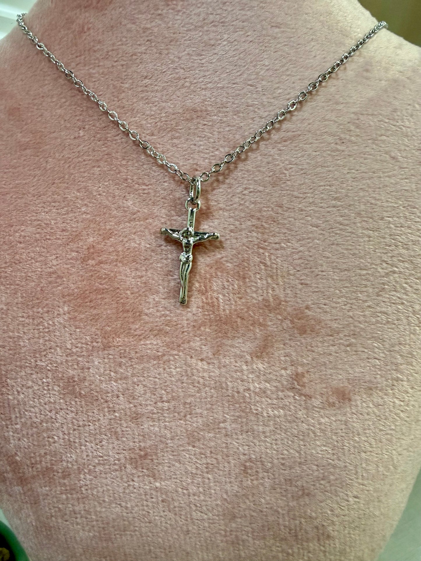 Silver Dainty Crucifix