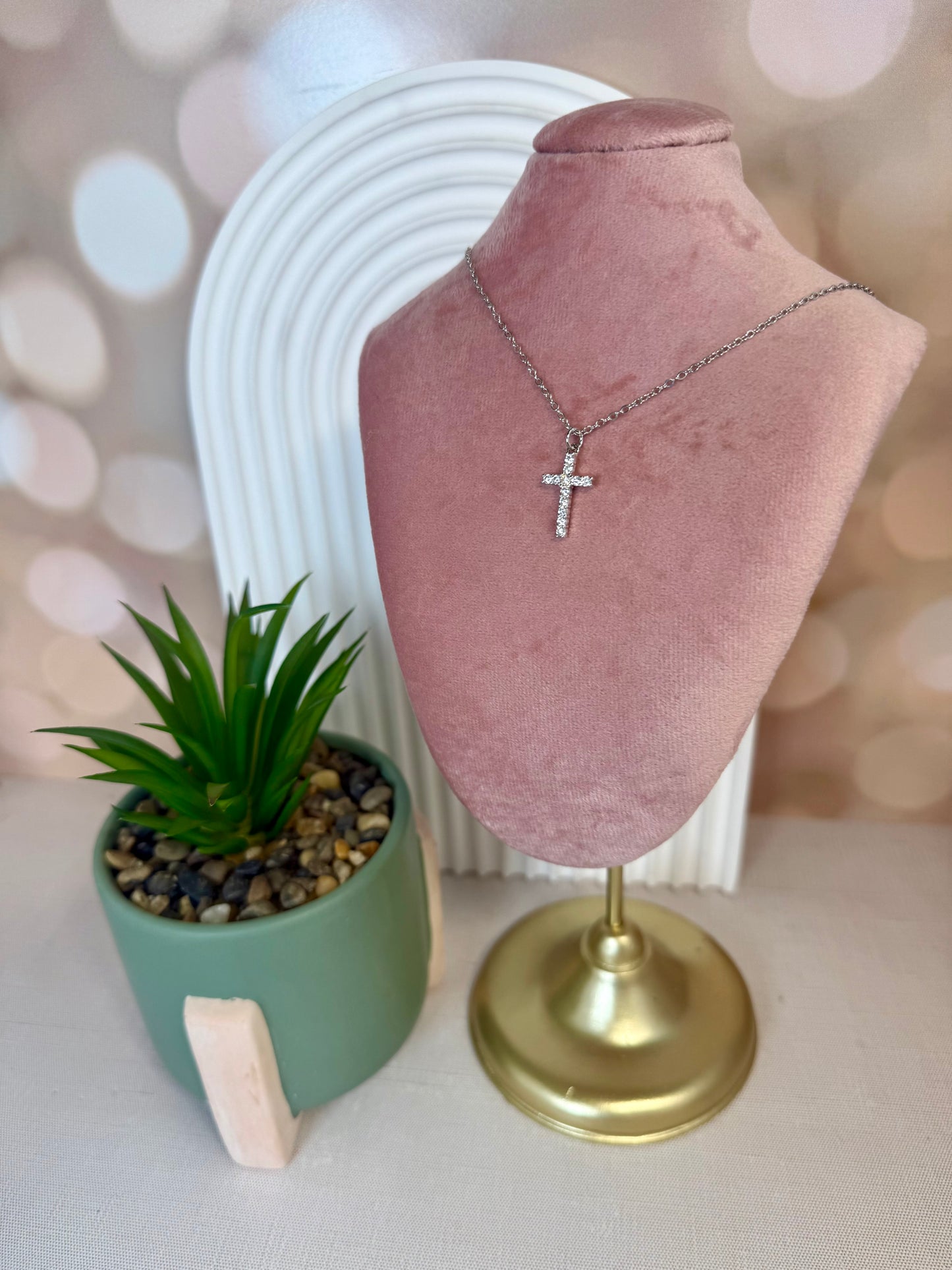 Silver Cross Necklace