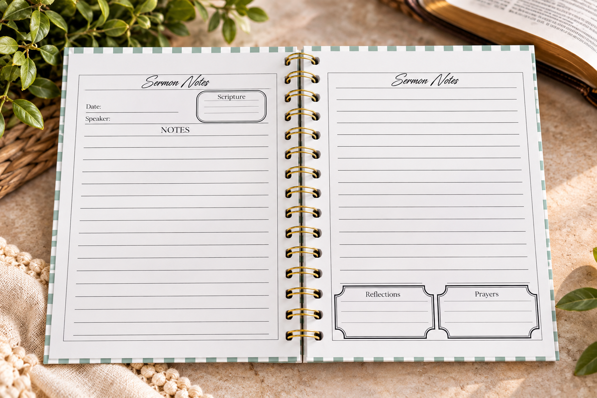 Sermon Notes Notebook