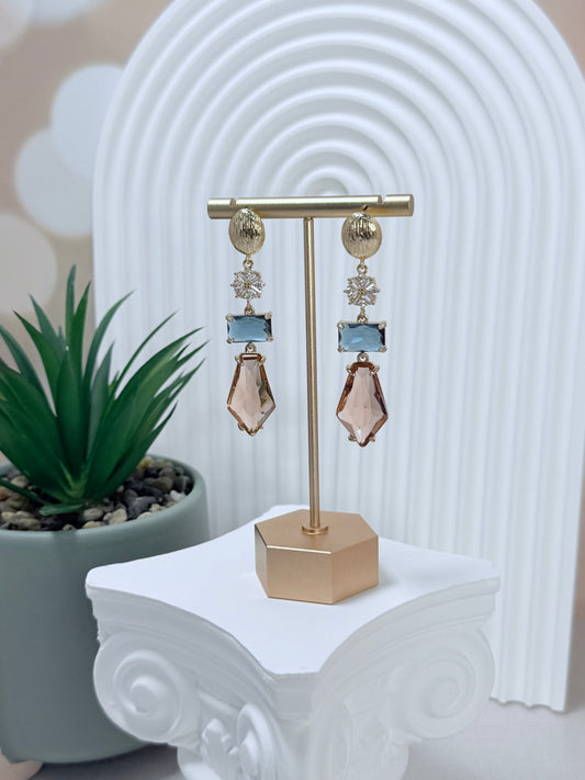 Navy and Rose Gemstone