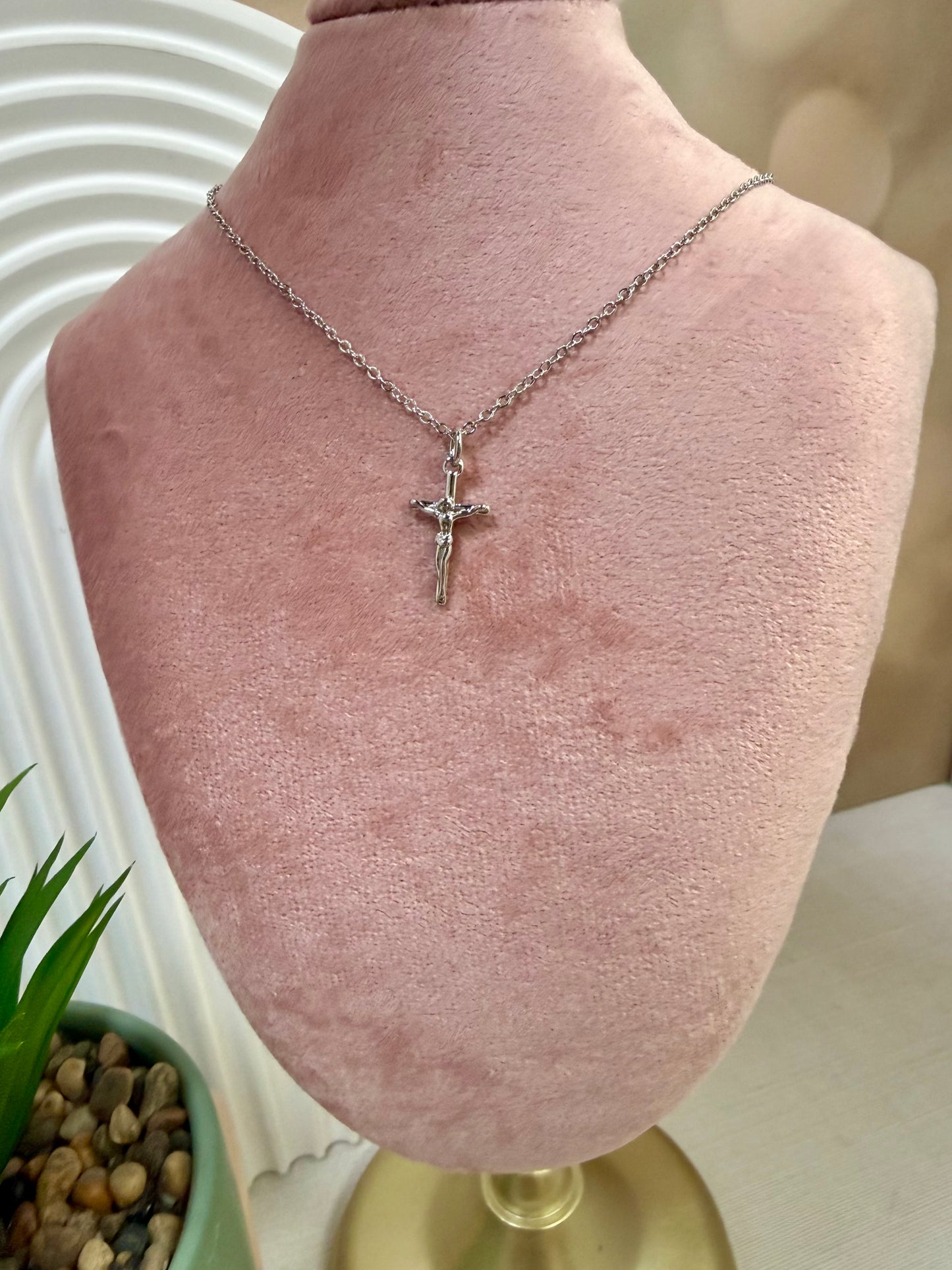 Silver Dainty Crucifix