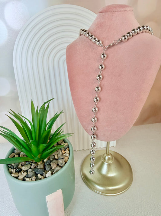 Silver Drop Necklace