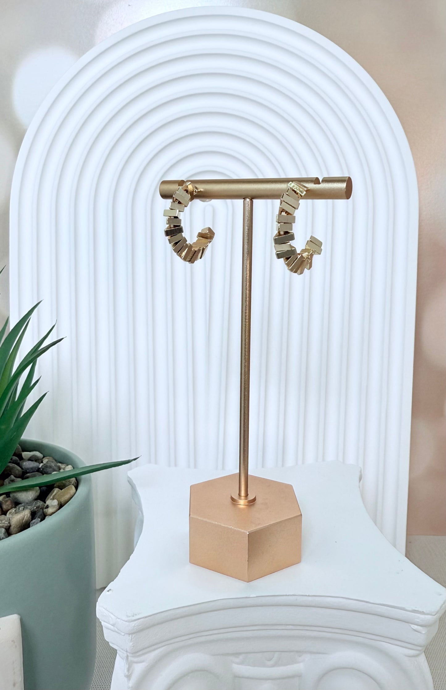Gold Multi Shape Hoop