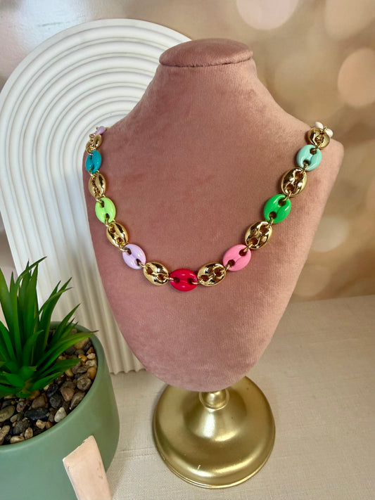 Pink Pig Nose Necklace