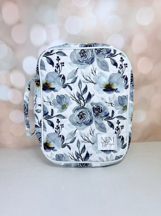 Blue Floral Bible Cover