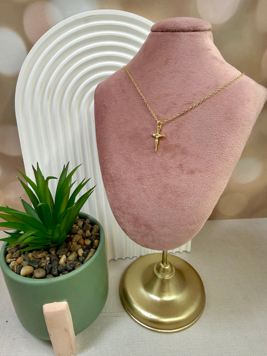 Dainty Gold Crucifix