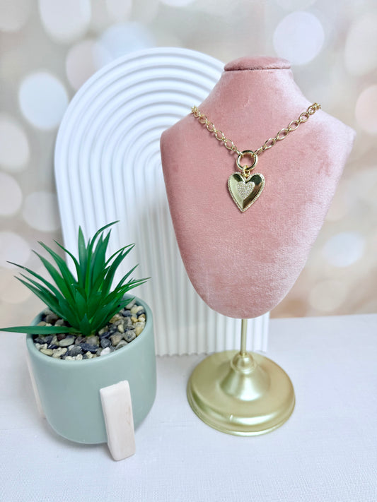 Chunky Gemstone Heart