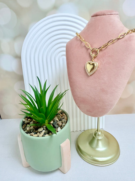 Chunky Gold Heart