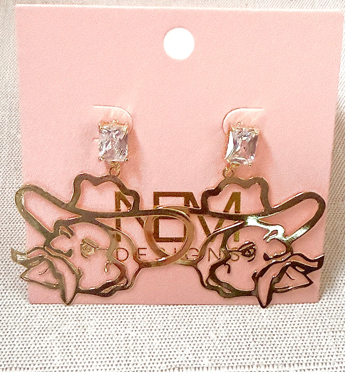 Gemstone Stud Rebel Earrings