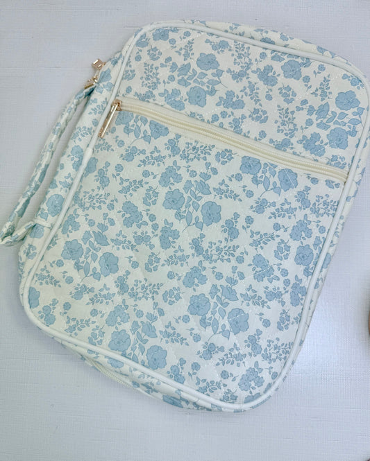 Blue Floral Bible Cover