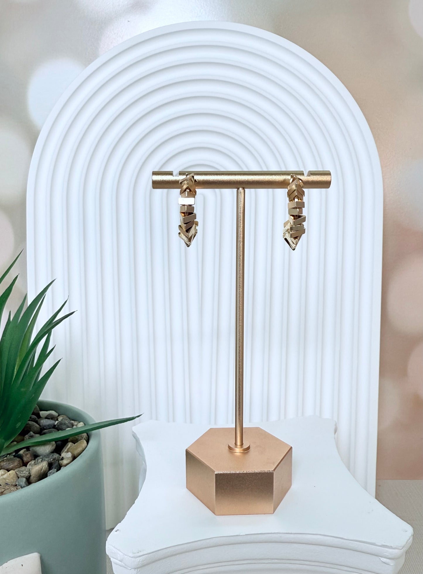 Gold Multi Shape Hoop