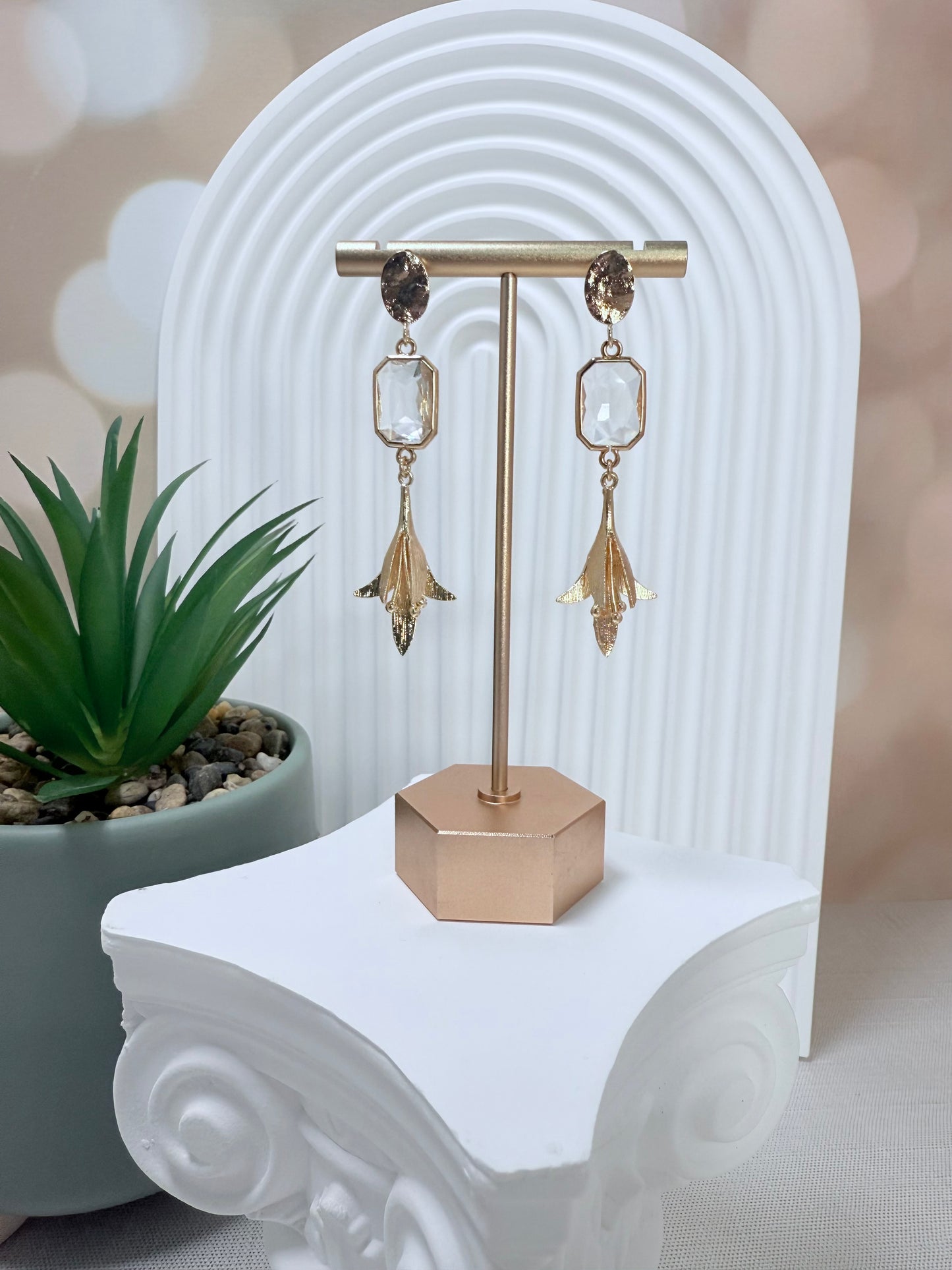 Clear Stone and Flower