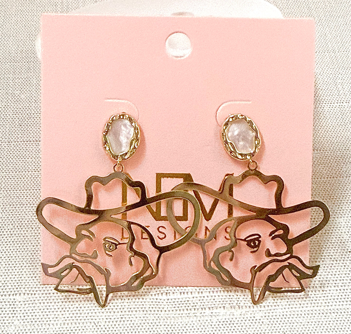 Gold and Pearl Rebel Earring