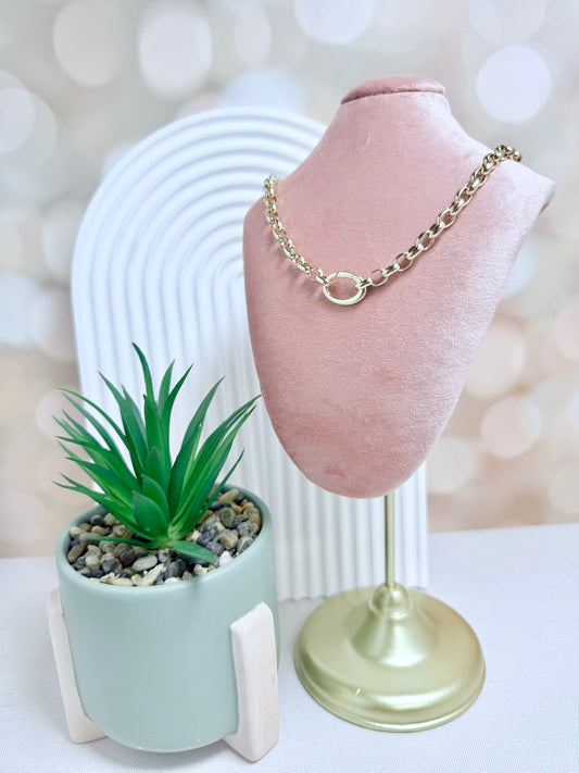 Chunky Gold Oval