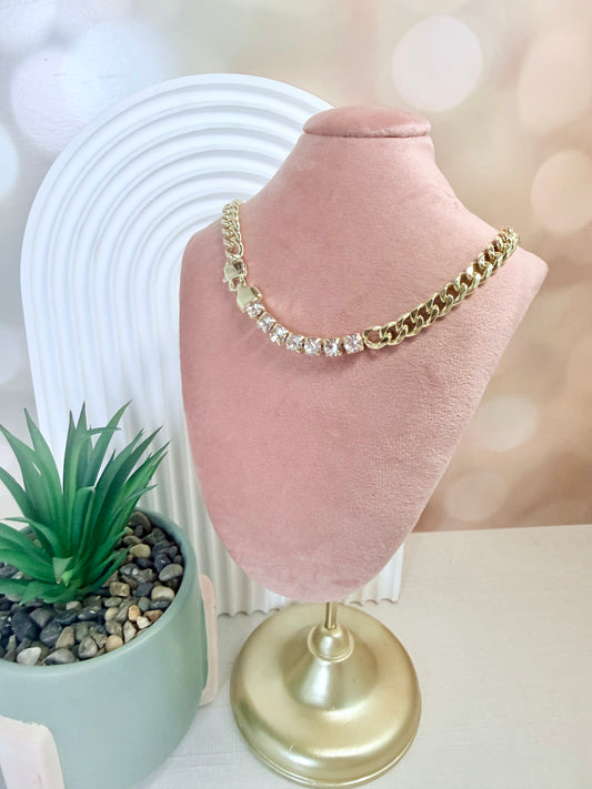 Chunky Cuban Stone Necklace