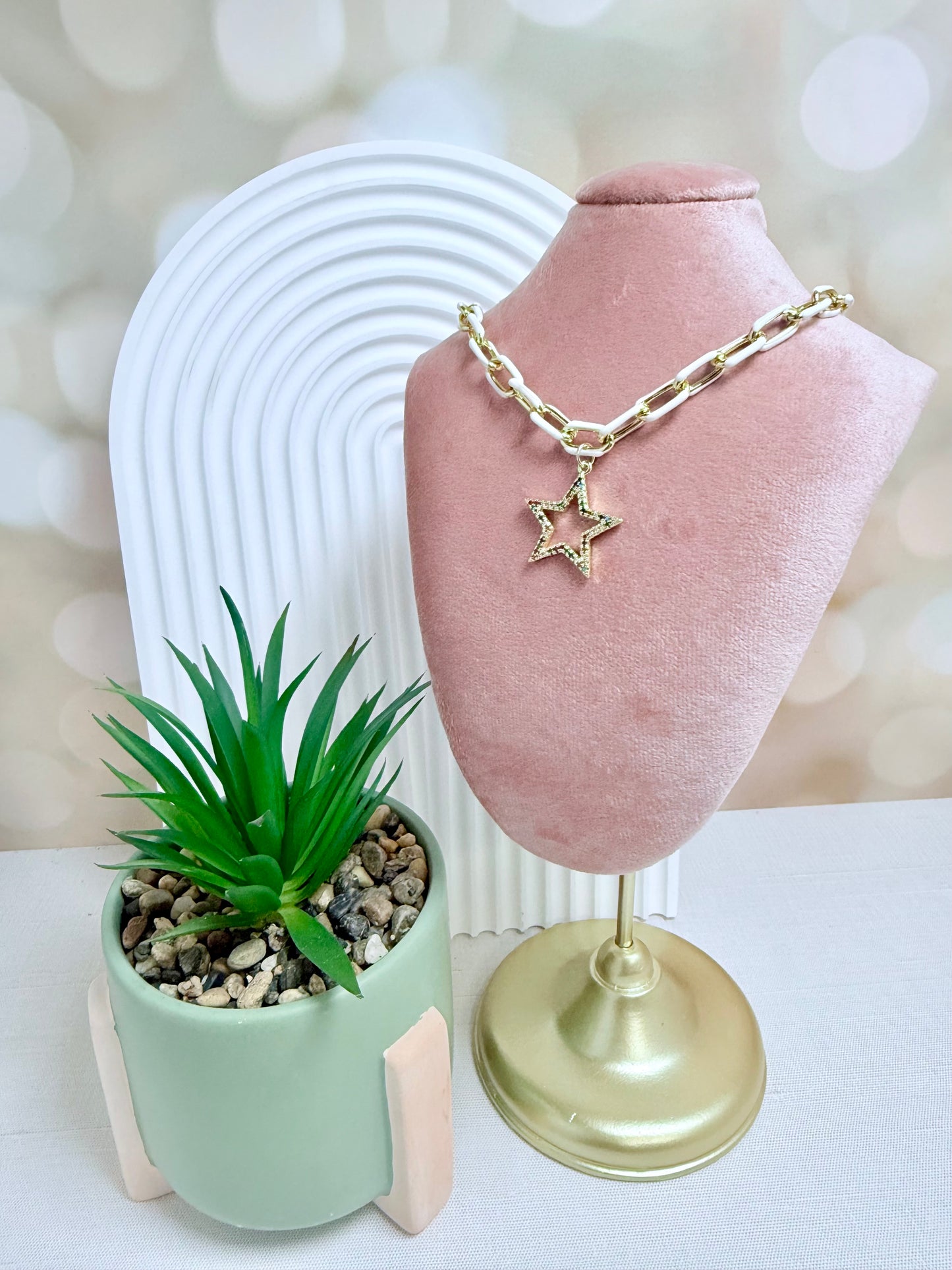 White Enamel Star