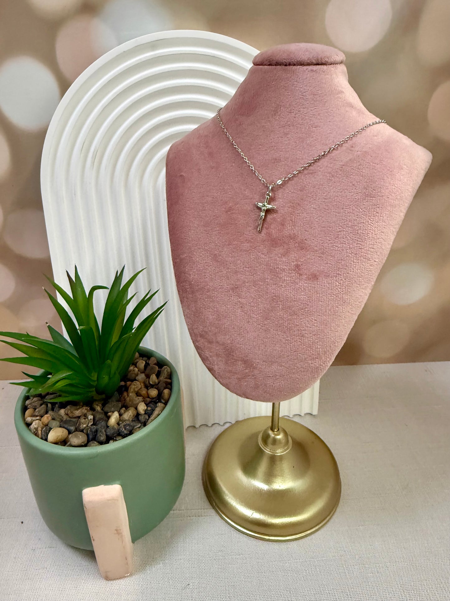 Silver Dainty Crucifix