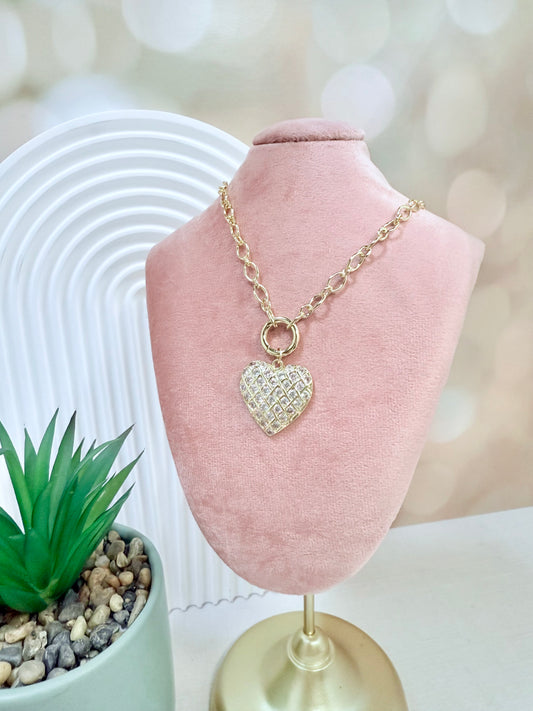 Chunky Gemstone Heart