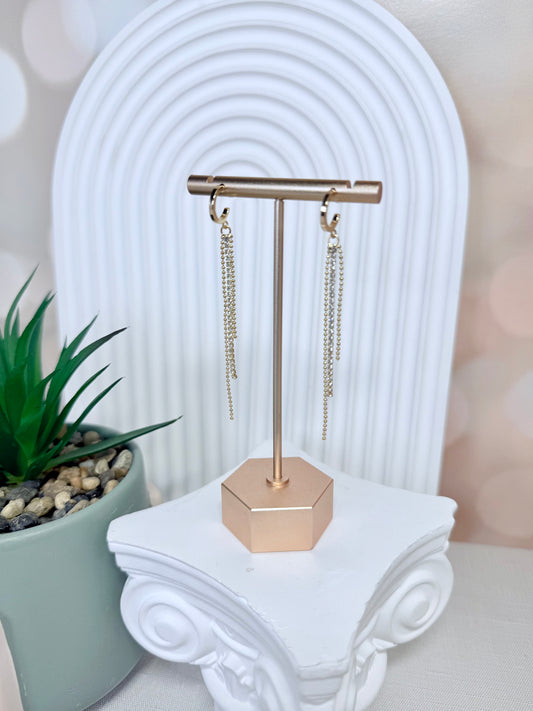 Hoop Gemstone Fringe