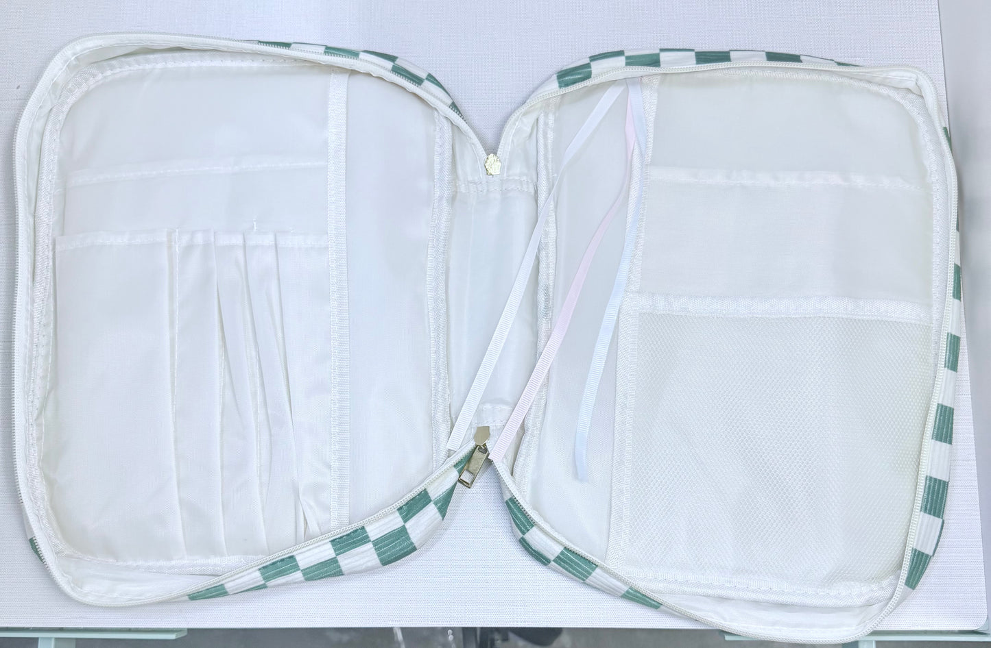 Green Checker Bible Cover