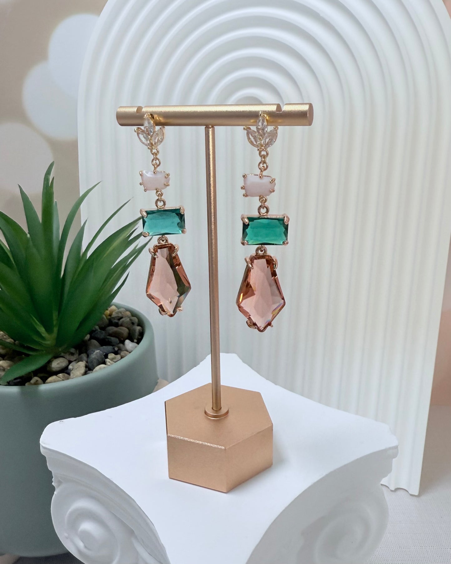 Green and Pink Gemstone