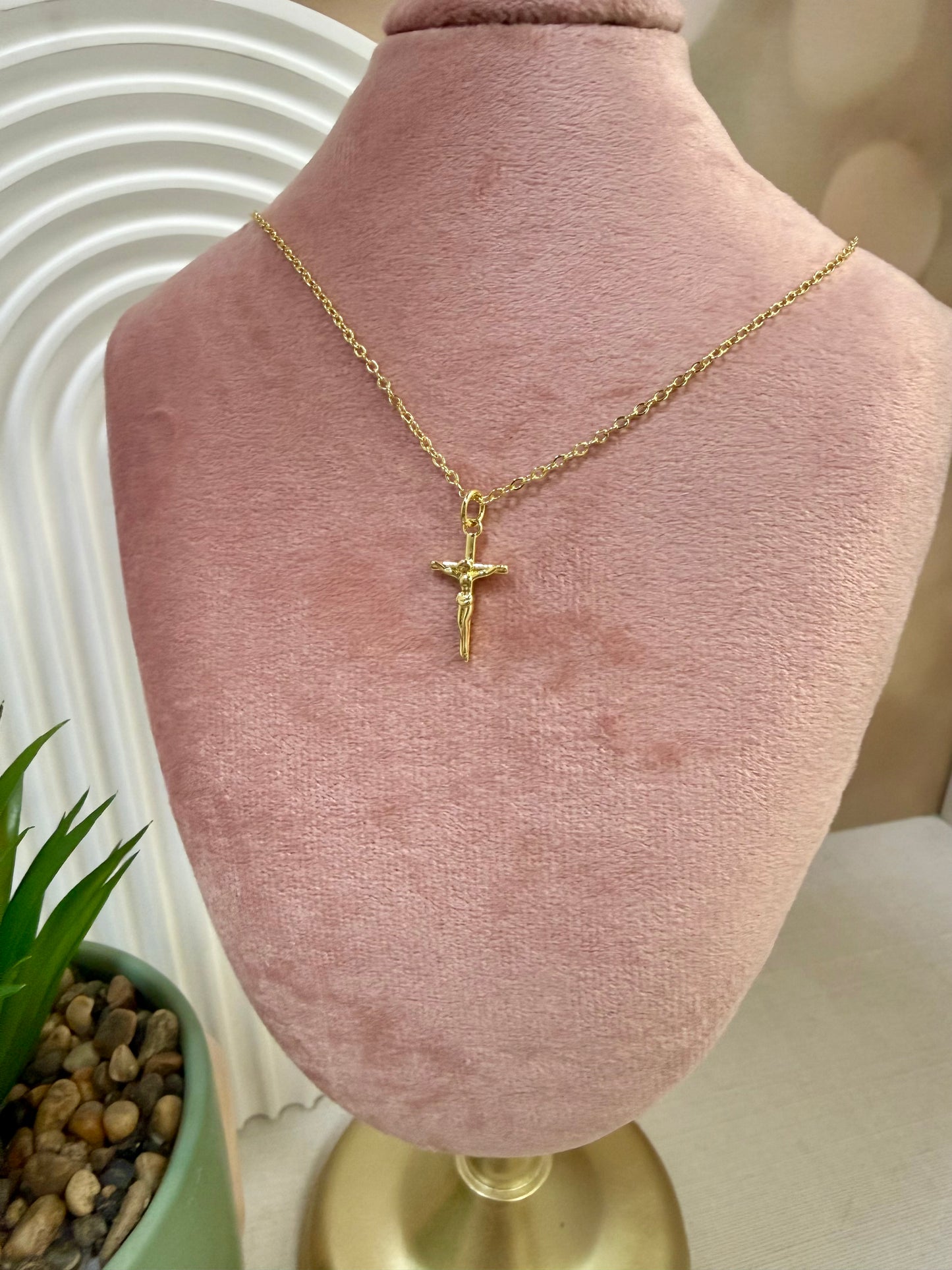Dainty Gold Crucifix