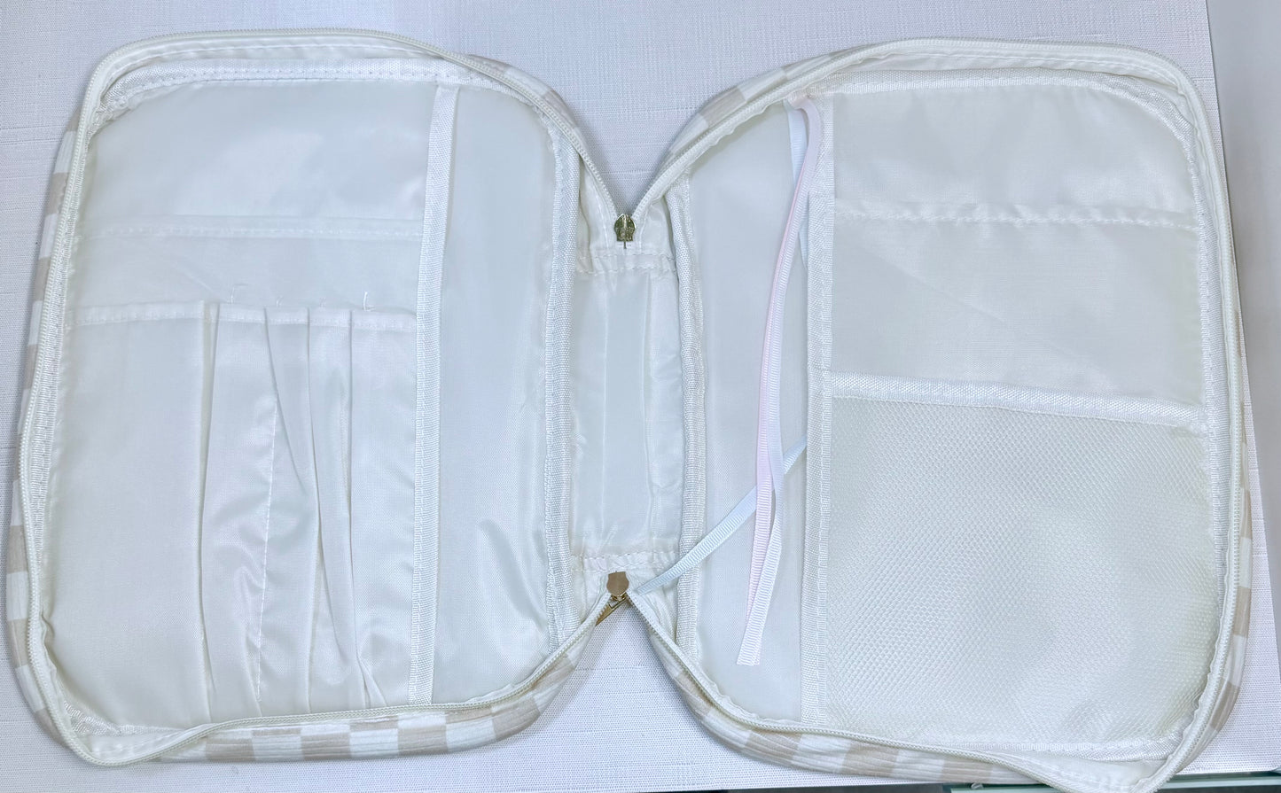 Tan Checker Bible Cover