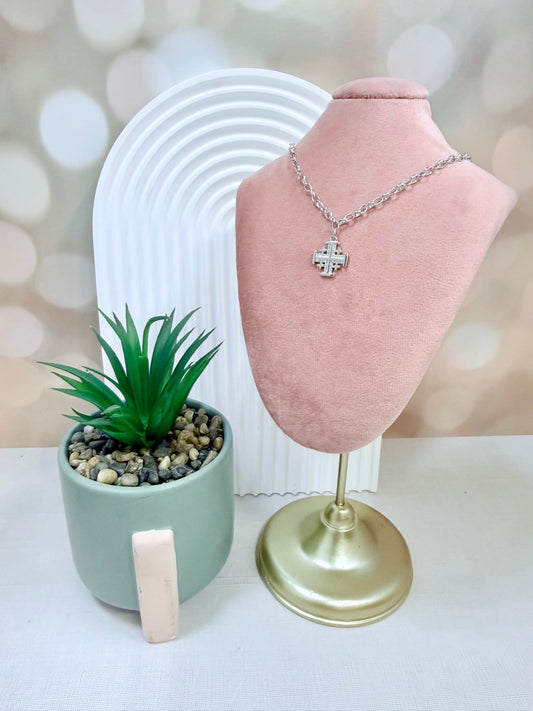 Silver Jerusalem Cross