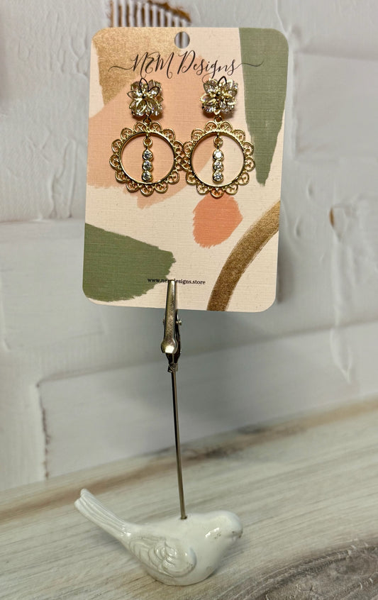 Flower Statement Earrings