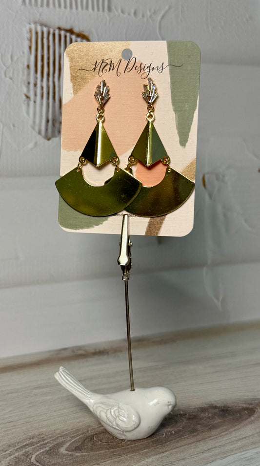 Large Gold Statement Earrings