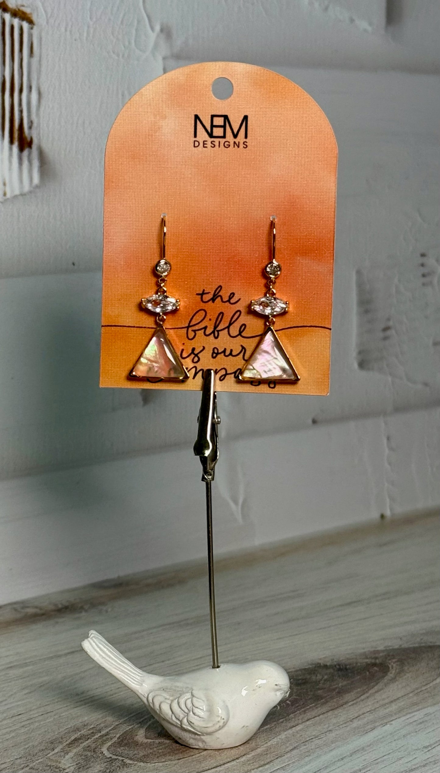 Triangle Diamond Earrings