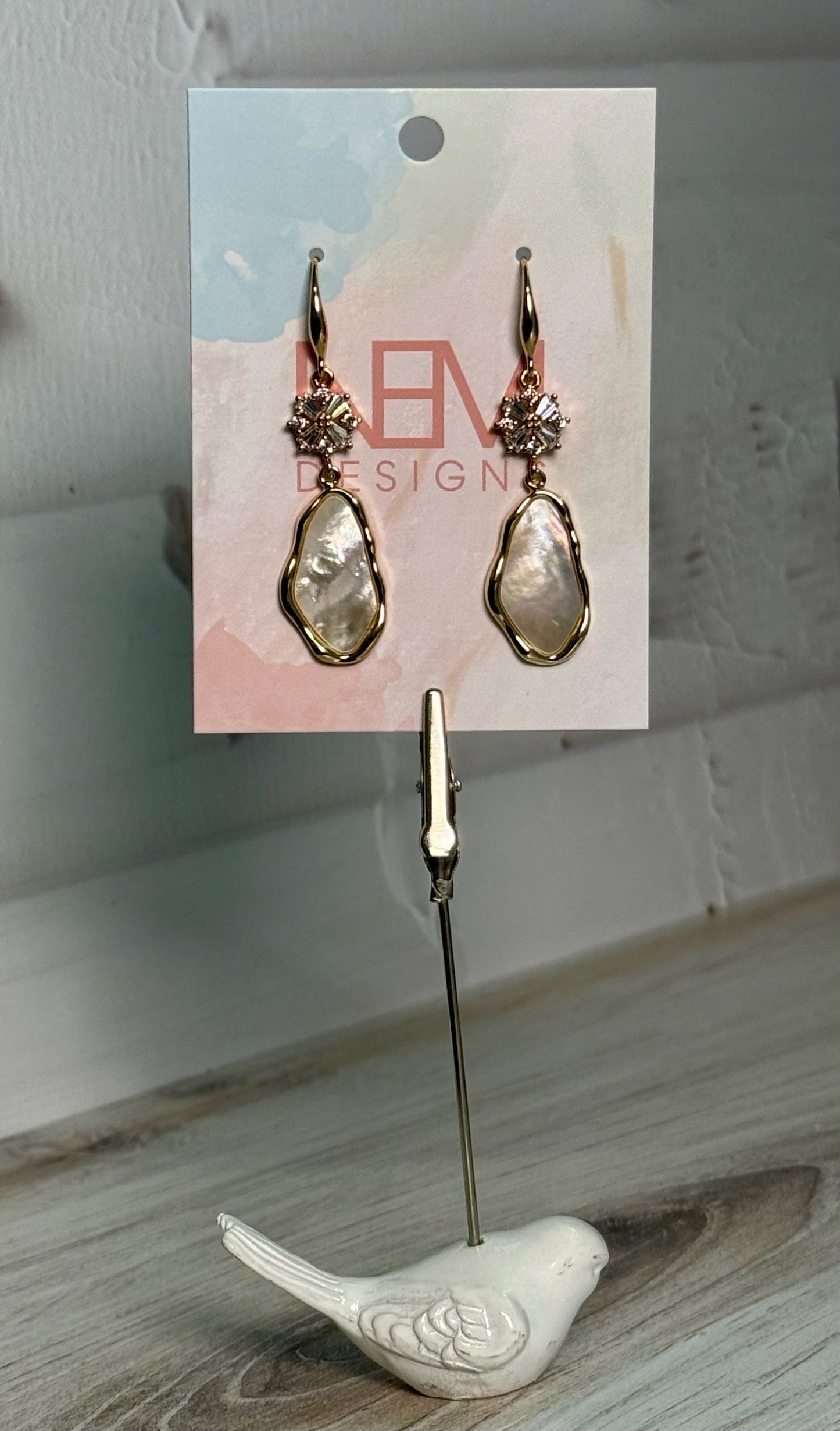 Gem & Pearl Earrings