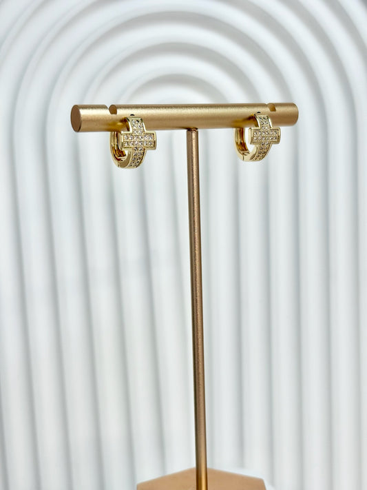 Small Cross Hoops